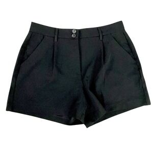 Nautica Jeans Women's Stretch Pleated Black 4.5" Inseam Shorts Size‎ 6